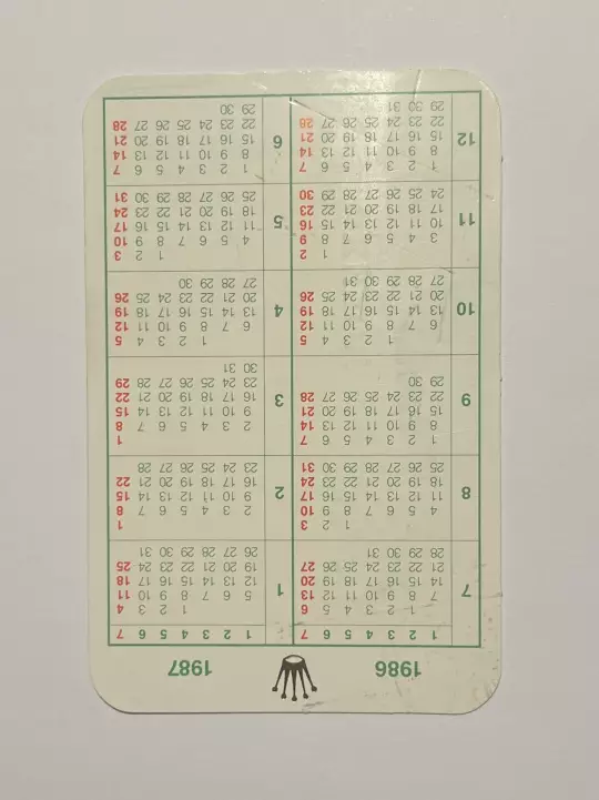 Rolex Pocket Calendar from 1986 / 87 photo 3