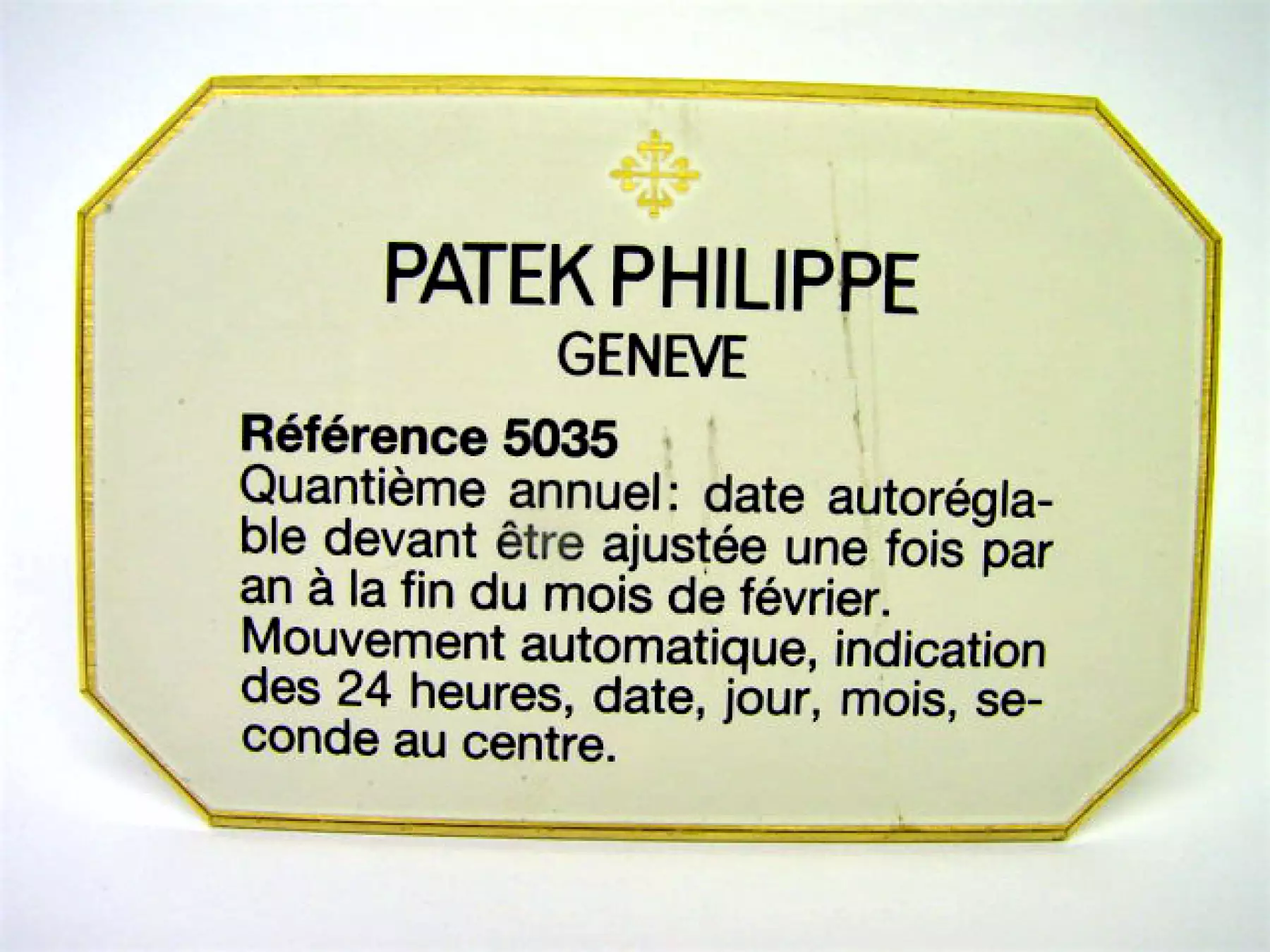 Patek Philippe Concessionaire Decorative Stands Ref. 5035 Annual Calendar