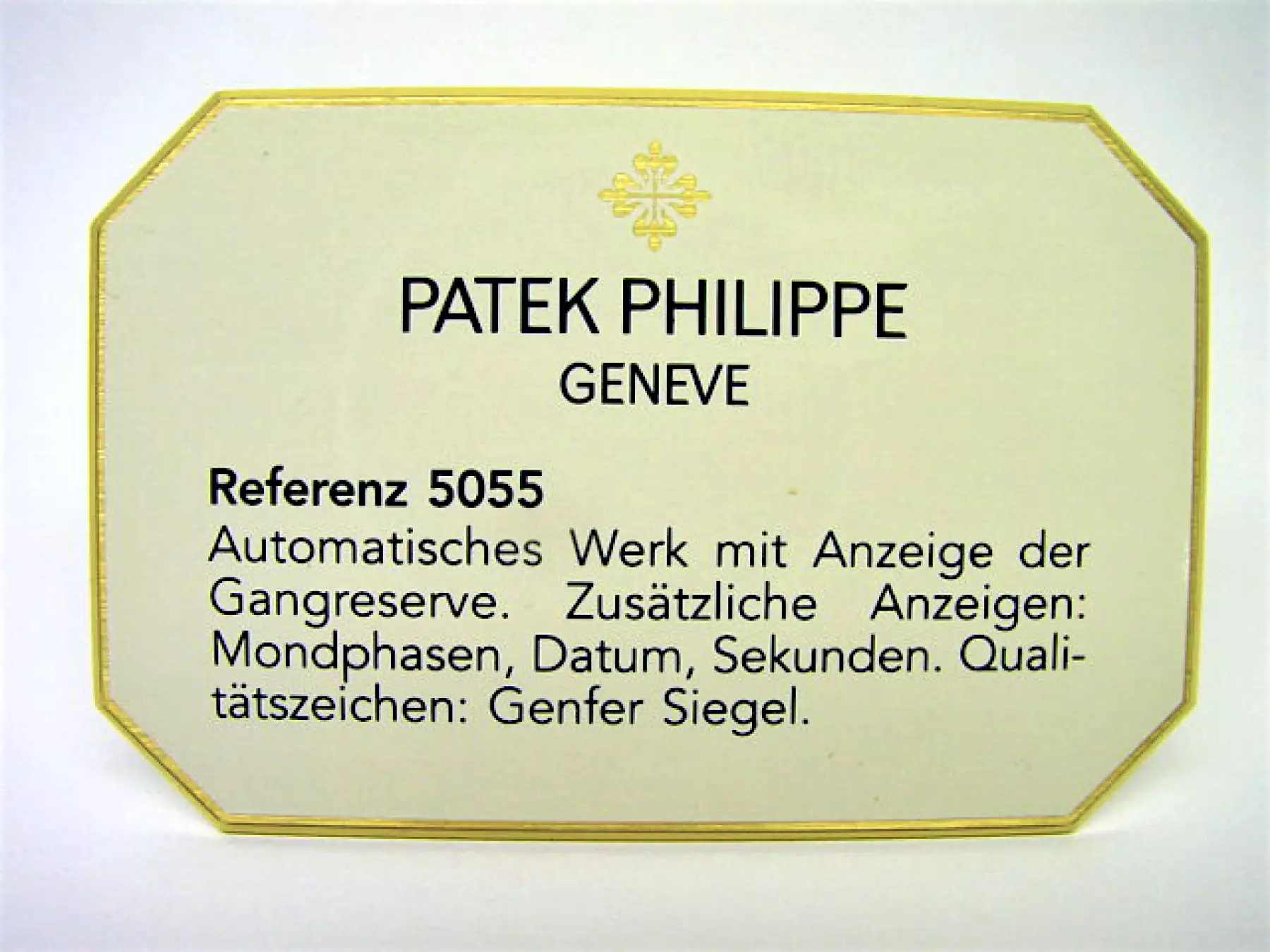 Patek Philippe Concessionaire Decorative Stands Ref. 5055 small Complication