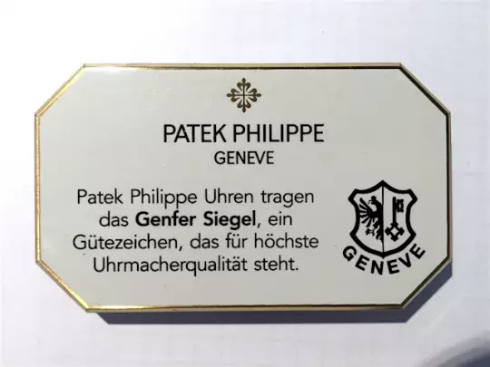 Patek Philippe Concessionaire Decorative Stands Geneva Seal photo 1
