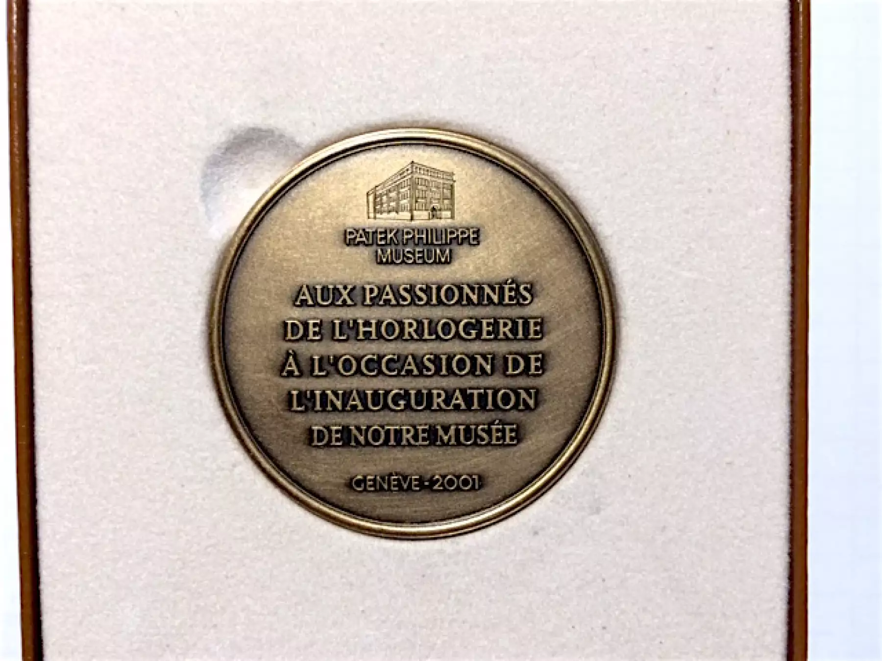 Patek Philippe Medal Museum 2001 Commemorative Inauguration Medal