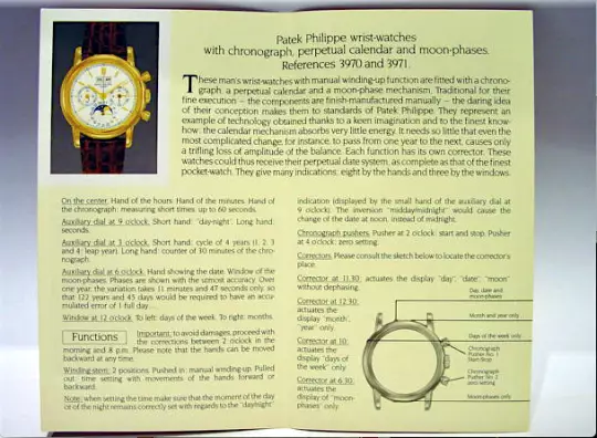 Patek Philippe Specifications and Description for the References 3970 and 3971 photo 2