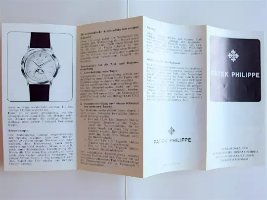 Patek Philippe Instructions and Description for the References 3448 and 3514 photo 2