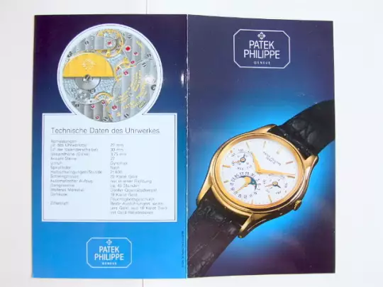 Patek Philippe Specifications and Description for the Reference 3940  photo 1