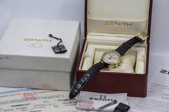 Zenith 30.0220.410 limited El Primero Chronomaster 700 Years Swiss Full Set 1992 photo 14