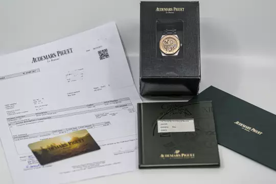 Audemars Piguet Royal Oak 14794 Skeleton Platinum and Roségold AP Service photo 7