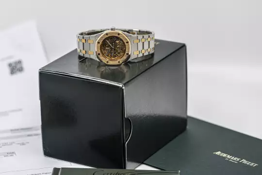 Audemars Piguet Royal Oak 14794 Skeleton Platinum and Roségold AP Service photo 8