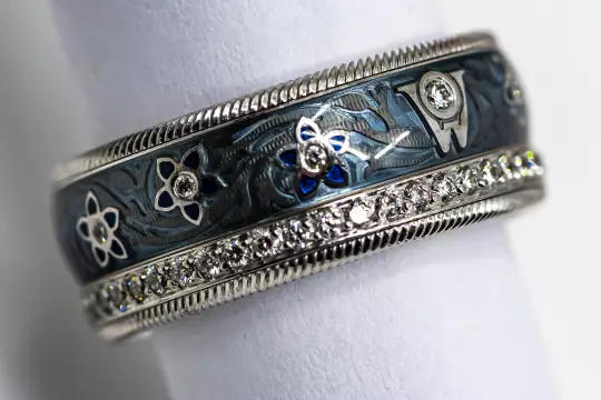 Wellendorff Ring Blueberries Ring size 57 with Diamonds photo 9