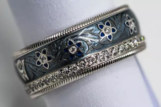 Wellendorff Ring Blueberries Ring size 57 with Diamonds photo 10