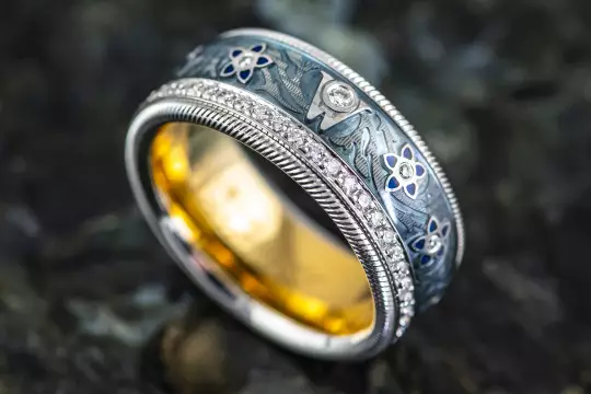 Wellendorff Ring Blueberries Ring size 57 with Diamonds photo 15