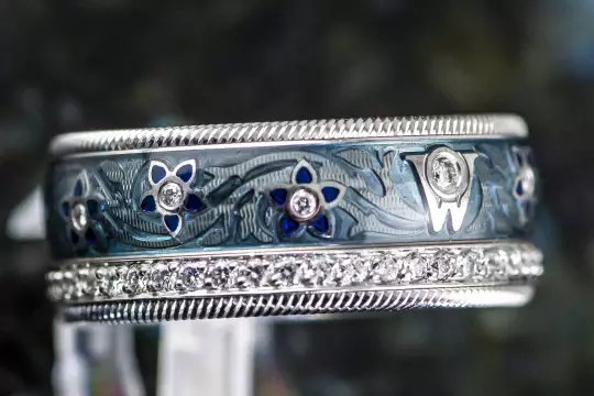 Wellendorff Ring Blueberries Ring size 57 with Diamonds photo 3