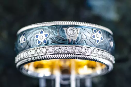 Wellendorff Ring Blueberries Ring size 57 with Diamonds photo 4