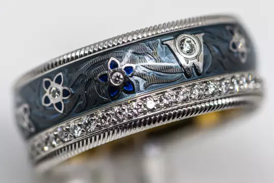 Wellendorff Ring Blueberries Ring size 57 with Diamonds photo 5