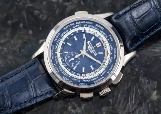 Patek Philippe 5930 Whitegold Worldtime Chronograph Full Set 2018 photo 1