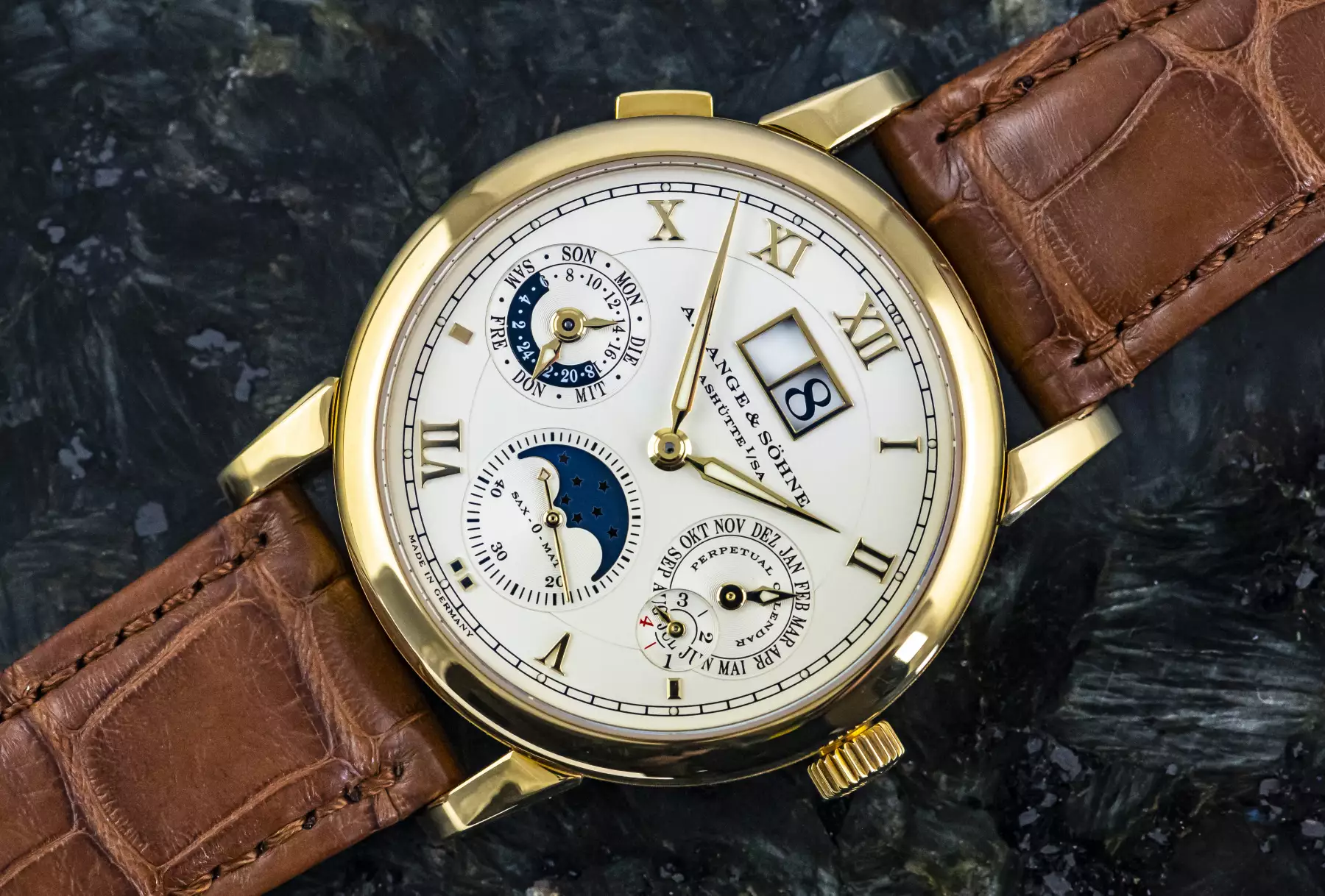 A. Lange & Söhne Langematik Perpetual Calendar 310.021 Yellowgold Full Set