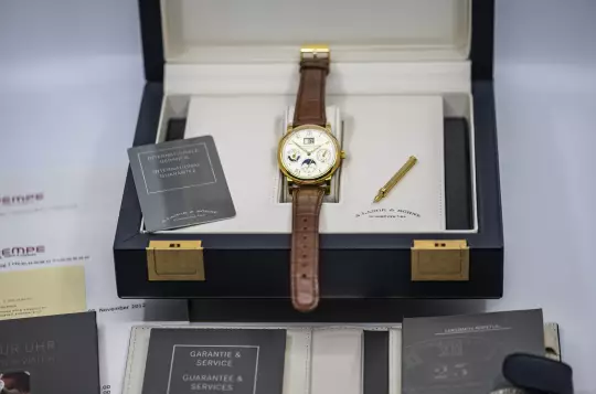 A. Lange & Söhne Langematik Perpetual Calendar 310.021 Yellowgold Full Set photo 8