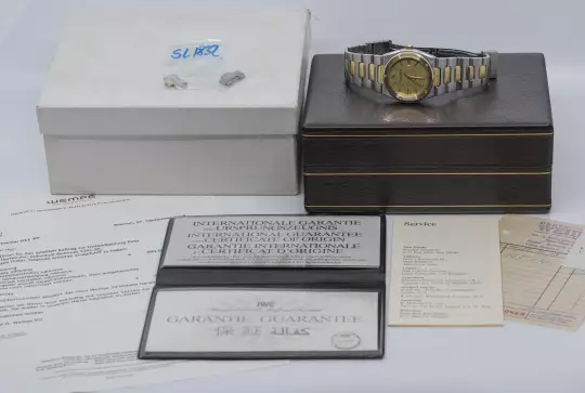 IWC Vintage Jumbo Ingenieur SL 1832 Steel & Gold Collectors Full Set near NOS photo 3