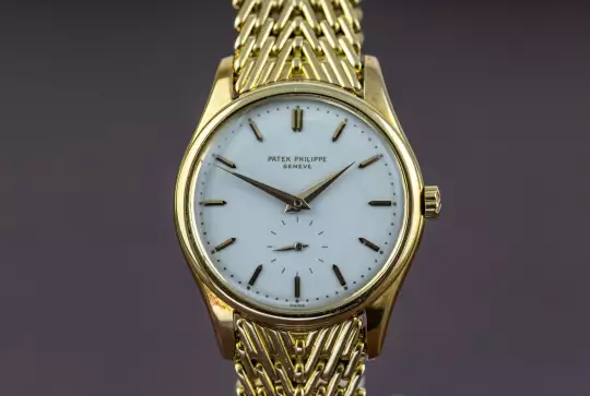 Patek Philippe 2526 Mark I Calatrava 1953 Caliber PP 12-600AT Enamel Dial photo 7