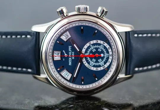 Patek Philippe Chronograph Annual Calendar 5960 blue white gold Full Set 2022 photo 2