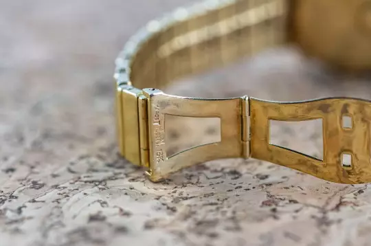 Piaget 761 C 701 D very rare Vintage Polo Yellowgold Onyx dial photo 11