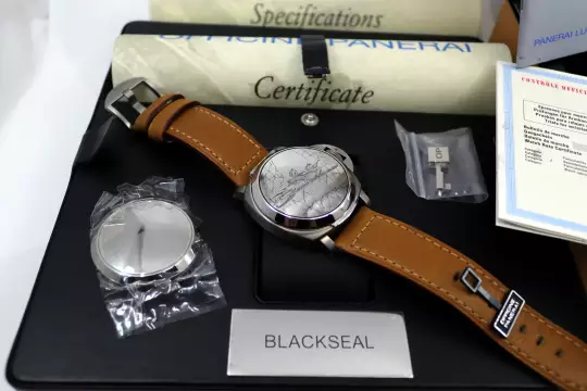 Panerai PAM00076 limited Blackseal Luminor NOS Titanum Full Set photo 10