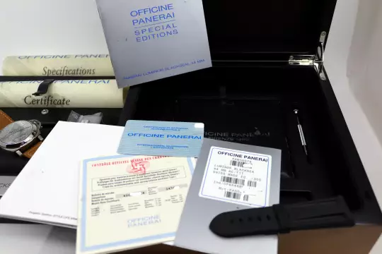 Panerai PAM00076 limited Blackseal Luminor NOS Titanum Full Set photo 11