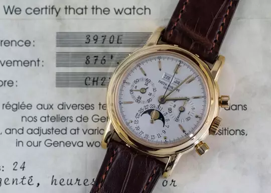 Patek Philippe 3970 3. Series Perpetual Calendar Chronograph Full Set photo 11