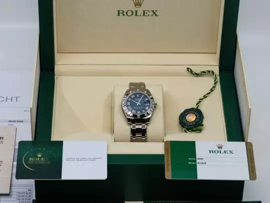 Rolex 81319 Lady Datejust Pearlmaster 34 Rolex Service Dec. 24 + Full Set photo 10