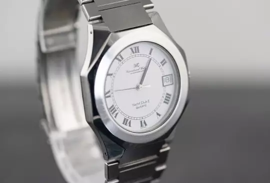 IWC 3012 rare Yacht Club II unpolished Papers + invoice 1982 Steel photo 9