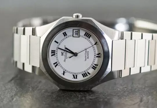 IWC 3012 rare Yacht Club II unpolished Papers + invoice 1982 Steel photo 11