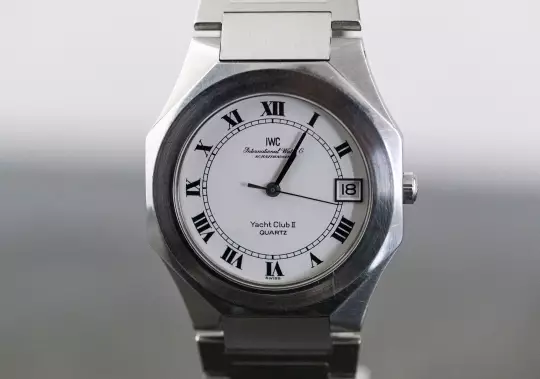 IWC 3012 rare Yacht Club II unpolished Papers + invoice 1982 Steel photo 8