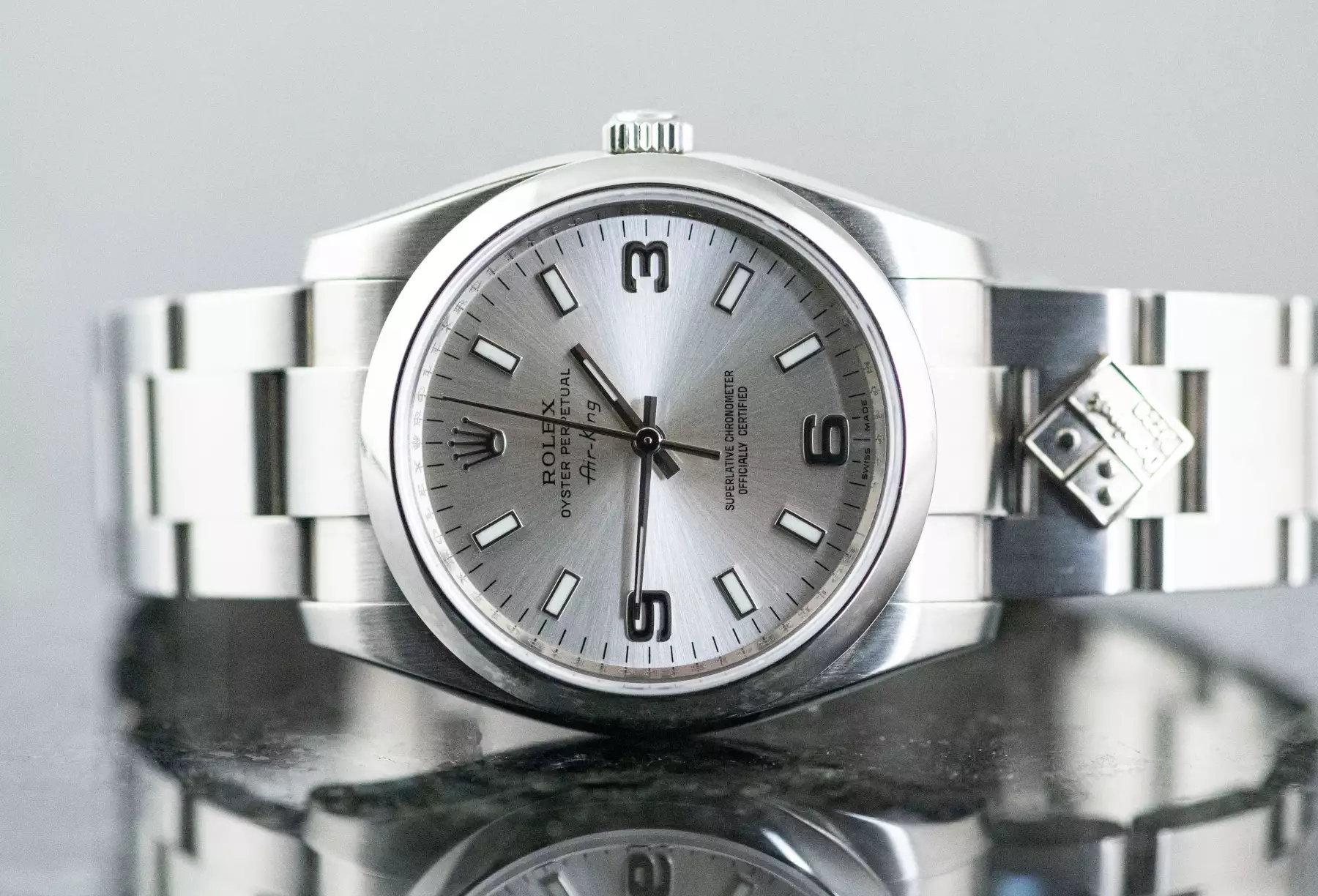 Rolex 114200 Air King Domino's Pizza limited Edition Full Set 2009 Steel