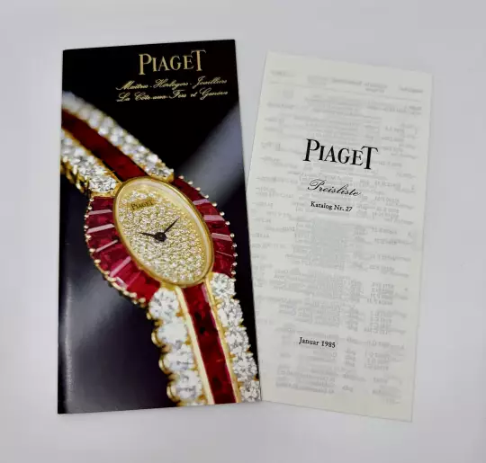Piaget Watch catalogue a.o. Piaget Polo from 1983 with price list 1985 in German photo 3