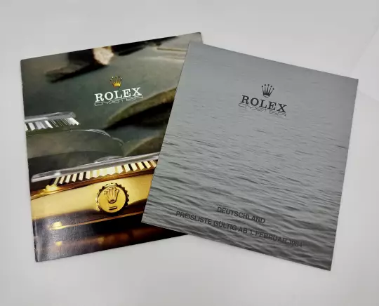 Rolex Oyster catalogue very rare with price list 1984 in German from 1984 photo 2