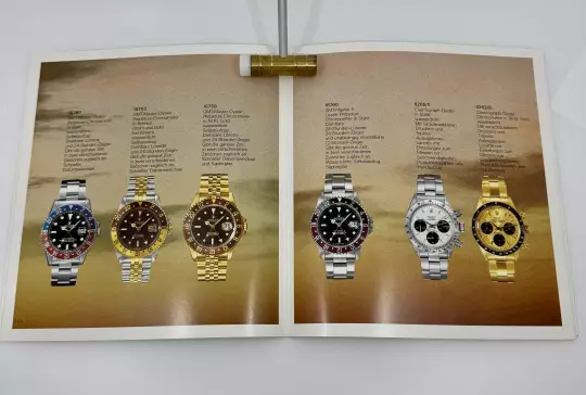 Rolex Oyster catalogue very rare with price list 1984 in German from 1984 photo 3