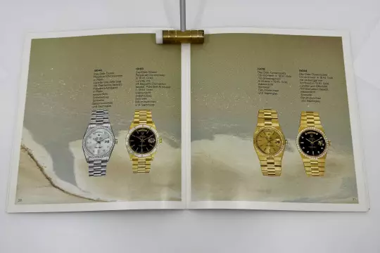 Rolex Oyster catalogue very rare with price list 1984 in German from 1984 photo 4