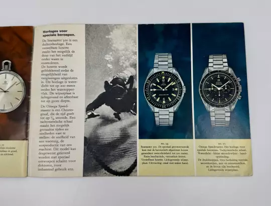 Omega Watch catalogue Speedmaster & Seamaster from 1965 with price list in Dutch photo 2