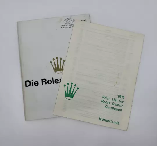 Rolex Oyster catalogue extremely rare in German with price list 1971 from 1971 photo 3