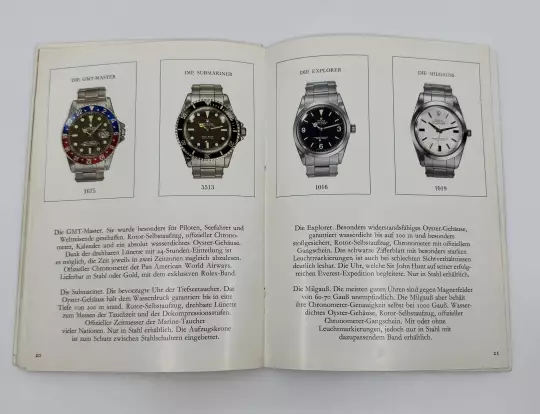 Rolex Oyster catalogue extremely rare in German with price list 1971 from 1971 photo 4