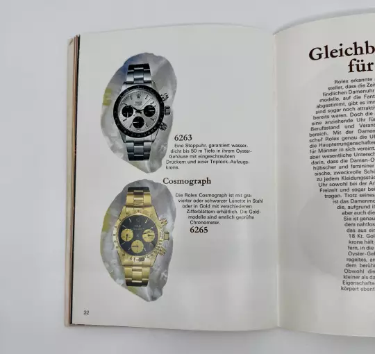Rolex Oyster catalogue very rare in German with price list 1975 from 1975 photo 2