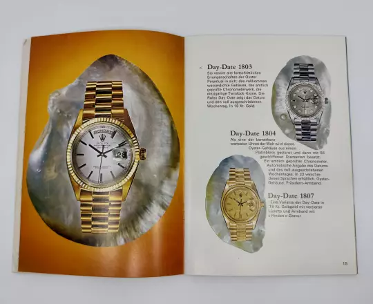 Rolex Oyster catalogue very rare in German with price list 1975 from 1975 photo 4