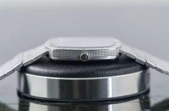 Piaget 12427 A 4 very rare TV Screen Clous De Paris white gold Lapis Lazuli dial photo 5