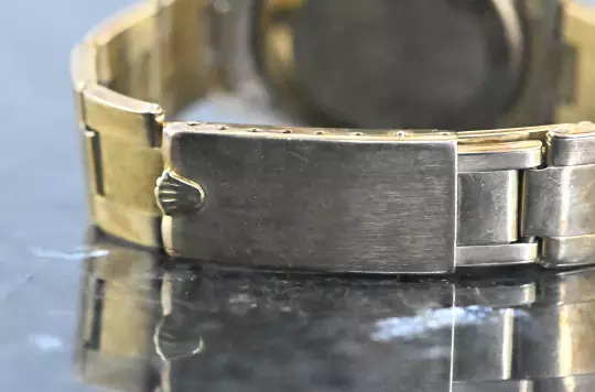 Rolex 6827 Vintage Datejust 31 white dial Yellowgold unpolished crazy Oxidation photo 5