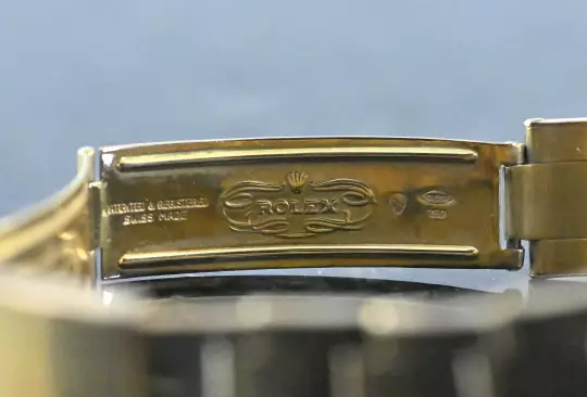 Rolex 6827 Vintage Datejust 31 white dial Yellowgold unpolished crazy Oxidation photo 6