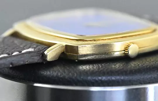 Piaget 12434 very rare TV Screen Yellowgold perfect Lapis Lazuli dial photo 6