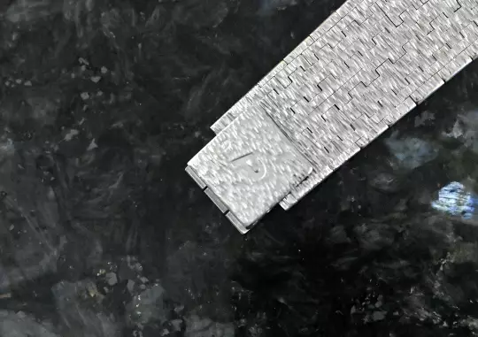 Piaget 9701 A 6 rare Vintage Dress Watch white gold Lapislazuli dial photo 4