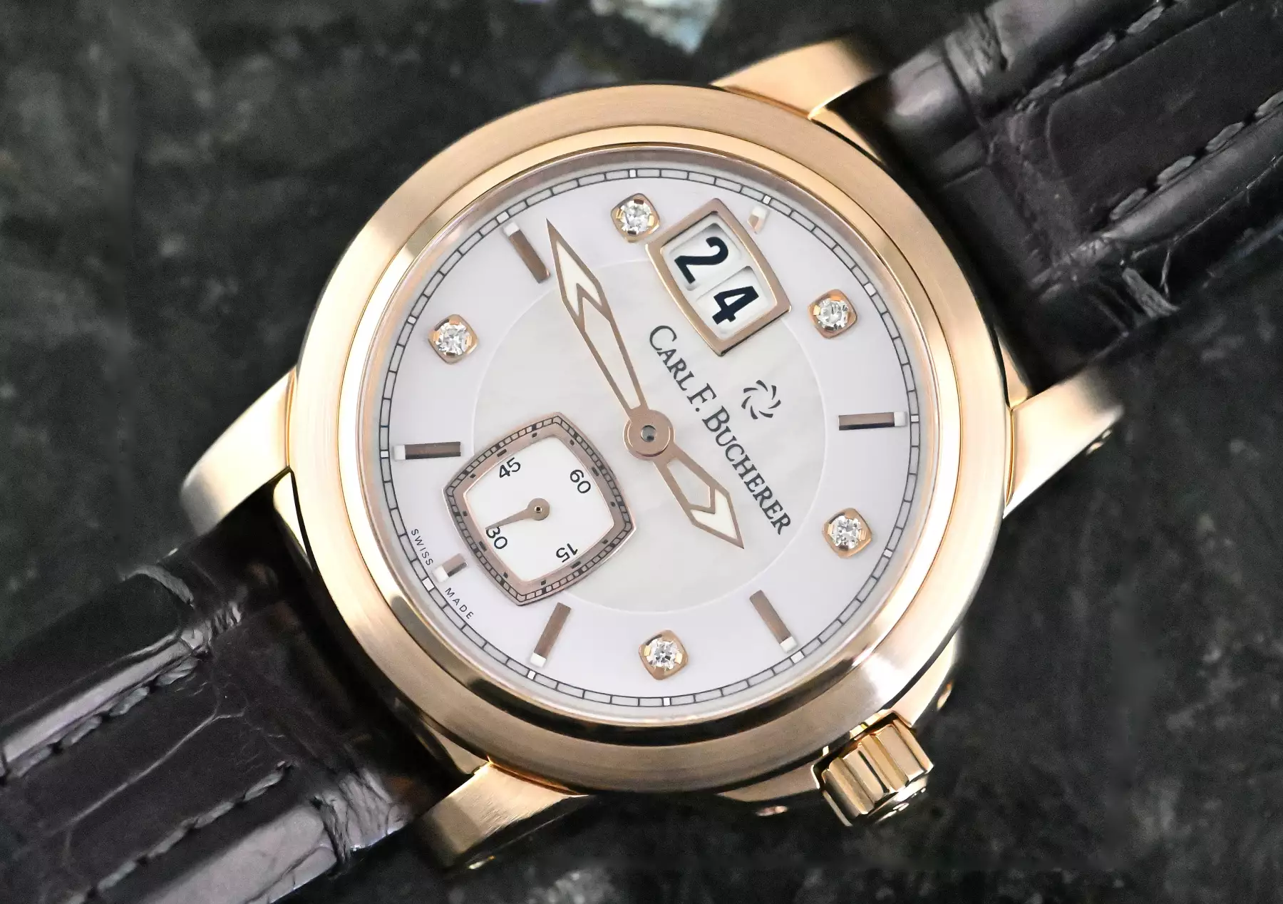 Carl F. Bucherer 10630.03 Patravi Big Date Roségold folding clasp Automatic