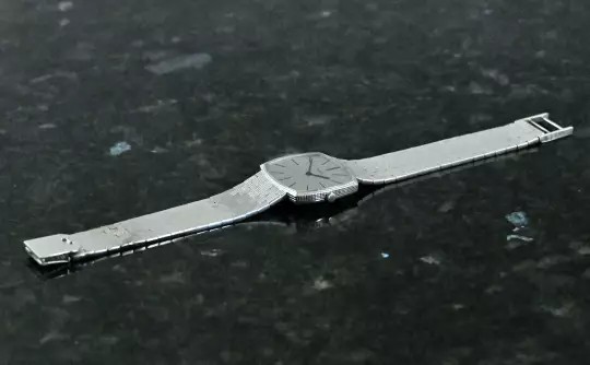 Piaget 9501 rare Vintage TV Screen white gold Clous De Paris photo 3