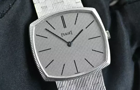Piaget 9501 rare Vintage TV Screen white gold Clous De Paris photo 1