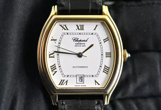 Chopard 2247 Tonneau Date yellow gold Automatic Full Set 2002 photo 12